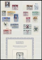 SLG., LOTS DEUTSCHLAND O,** , 1973-81, 17 Verschiedene Werte Bundesrepublik Und Berlin Mit Andreaskreuz-Entwertungen, 4 - Collezioni
