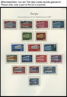 EUROPA UNION O, 1969-71, Stilisierter Tempel, Flechtwerk Und Waagerechte Kette, 3 Komplette Jahrgänge, Pracht, Mi. 152.- - Otros & Sin Clasificación