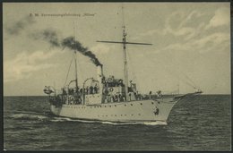 ALTE POSTKARTEN - SCHIFFE KAISERL. MARINE BIS 1918 S.M. Vermessungsfahrzeug Möwe, Eine Gebrauchte Feldpostkarte - Oorlog