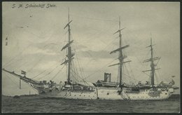 ALTE POSTKARTEN - SCHIFFE KAISERL. MARINE Schulschiff Stein, 2 Karten, Eine Gebraucht - Guerre