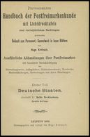 PHIL. LITERATUR Krötzsch-Handbuch Der Postfreimarkenkunde - Abschnitte X, Beide Mecklenburg, Mit Lichttafeln Schwerin I- - Filatelia E Storia Postale