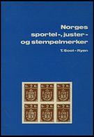 PHIL. LITERATUR Norges Sportel-, Juster- Og Stempelmerker, 1975, Oslo Filatelistklubb, 50 Seiten, Mit Farbiger Tafel Und - Philatélie Et Histoire Postale