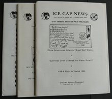 PHIL. LITERATUR Ice Cap News, No. 3, 5 Und 6, 1985, U.a. Mit: China Establishes Antartic Grest Wall Station, USCGC Polar - Filatelia E Historia De Correos