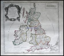 Großbritannien Und Irland, Britannicae Insulae, Grenzkolorierter Ku- St. Von Robert Du Vaugondy Aus Atlas Universel, 178 - Autres & Non Classés