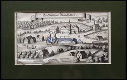 BAD ADELHOLZEN/OBERB., Gesamtansicht, Kupferstich Von Merian Um 1645 - Lithographien