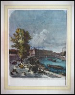 BERLIN: Unterbraumbrücke, Kolorierter Holzstich Von Theuerkauf Um 1880 - Litografía
