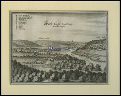 FORST/WESER, Gesamtansicht, Kupferstich Von Merian Um 1645 - Litografia