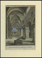 GOSLAR: Innere Ansicht Des Ehemaligen Domes, Kolorierter Holzstich Auf Vaterländische Geschichten Von Görges 1843/4 - Litografia