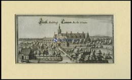 LEHRE: Schloß Campen, Kupferstich Von Merian Um 1645 - Lithographien