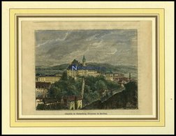 MARIENBERG, Gesamtansicht, Kolorierter Holzstich Um 1880 - Litografía