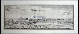 NEUSTADT Auf RÜBENBERGE, Gesamtansicht, Kupferstich Von Merian Um 1645 - Lithographien