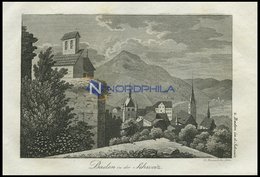 BADEN, Gesamtansicht Des Badeortes, Kupferstich Von F. Rosmäsler Jun. Von 1820 - Litografia