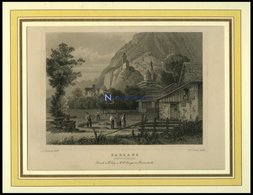 SARGANS, Teilansicht, Stahlstich Von Rohbock/Cooke Um 1840 - Litografia