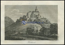 FRIEDLAND, Schloß Bei Liebwerda/Böhmen (Leitmeritzer Kreis): In Den Felsen Teilweise Eingebaute Burganlage, Ztw. In Besi - Lithographies