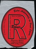Etiquette Biere R Rohner   33cl  Biere Artisanale Du Haut Lignon   Brasserie  Rohner  Le Mazet St Voy 43 - Beer
