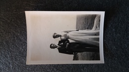 PHOTO ORIGINALE SOUVENIR MARIAGE ROBE DE MARIE 1946 - Noces