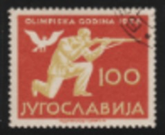 1956 MELBOURNE OLYMPIC USED STAMP FROM YUGOSLAVIA (HIGH VALUE ) / SHOOTING - Estate 1956: Melbourne