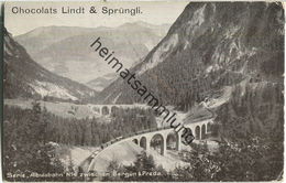 Albulabahn Zwischen Bergün & Preda - Lindt & Sprüngli Werbekarte - Bergün/Bravuogn