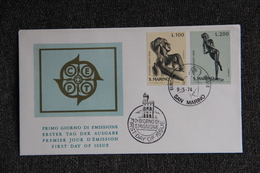 FDC - SAN MARINO , EUROPA , 9 MAI 1974 - FDC