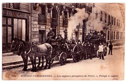 2330 - Les Sapeurs Pompiers De Paris - Pompe à Vapeur - N°2192 - Coll. E.S. à Paris - - Sapeurs-Pompiers