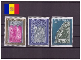 Andorre Français 1972 - MNH ** - Peinture - Michel Nr. 242-244 Série Complète (and409) - Nuevos