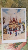 Myanmar . Old Temple - 1964 Postcard - Myanmar (Burma)