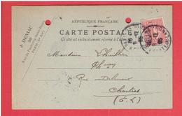 IMPRIMERIE CARTONNAGE 1905 DENIAU 208 RUE DU FAUBOURG SAINT DENIS A PARIS 10e POUR LHUILLIER PHARMACIEN A CHARTRES - Stamperia & Cartoleria