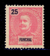 ! ! Funchal - 1898 D. Carlos 25 R - Af. 28 - No Gum - Funchal