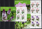 CROATIA 2004 Medicinal Plants Booklets Of 10 Stamps  MNH / **.  Michel 687-89, MH10-12 - Kroatien