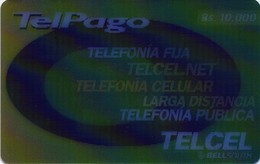 TARJETA TELEFONICA DE VENEZUELA, PREPAGO. SERVICIOS TELPAGO, (3D - TRIDIMENSIONAL) TELCEL-027-2C . (131) - Venezuela