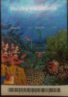 O) 2002 BRAZIL.FISHES-CORAL REEFS, PHILAKOREA 2002 WOLRD STAMPS EXHIBITION SEOUL BARCODE IN SEPARATED SHEET MARGIN BY A - Neufs