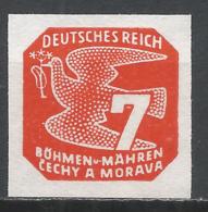 Bohemia & Moravia 1943. Scott #P13 (M) Carrier Pigeon - Unused Stamps