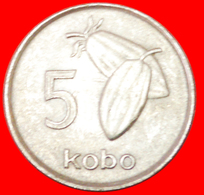 # COCOA: NIGERIA ★ 5 KOBO 1974 MINT LUSTER! LOW START ★ NO RESERVE! - Nigeria