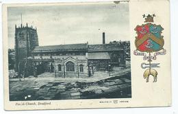 Yorkshire Bradford Parish Church. Very Nice Bradford Sqared Circle Postmark. 1905 Pm. - Bradford