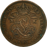Monnaie, Belgique, 2 Centimes, 1902, B+, Cuivre, KM:36 - 2 Cents