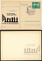 DDR P79-2-79 C78 Postkarte PRIVATER ZUDRUCK Schach-Meisterschaft Suhl ABKLATSCH 1979 - Privé Postkaarten - Gebruikt