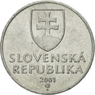 Monnaie, Slovaquie, 10 Halierov, 2001, TTB+, Aluminium, KM:17 - Slovacchia