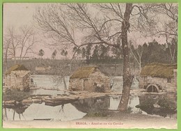Braga - Azenha - Moinho De Água - Watermolen - Watermill - Moulin à Eau (postal Cortado) (postcard Cut) - Water Mills
