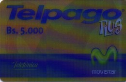 TARJETA TELEFONICA DE VENEZUELA, PREPAGO. TELPAGO PLUS, (3D - TRIDIMENSIONAL) MOV-PRE-0001-1. (127) - Venezuela