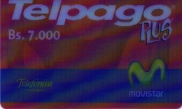 TARJETA TELEFONICA DE VENEZUELA, PREPAGO. TELPAGO PLUS, (3D - TRIDIMENSIONAL) MOV-PRE-0002-3. (127) - Venezuela