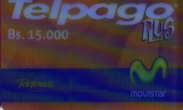 TARJETA TELEFONICA DE VENEZUELA, PREPAGO. TELPAGO PLUS, (3D - TRIDIMENSIONAL) MOV-PRE-0004-1. (125) - Venezuela