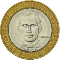 Monnaie, Dominican Republic, Franz Joseph I, 5 Pesos, 2002, TTB, Bi-Metallic - Dominikanische Rep.