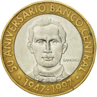 Monnaie, Dominican Republic, 5 Pesos, 1997, TB+, Bi-Metallic, KM:88 - Dominicaanse Republiek