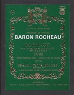 Etiquette De Vin Bordeaux  1988 -  Sélection Vin Cacher Bokobsa  -  Baron Rocheau  -  Thème Religion - Religiöses