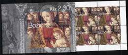 CROATIA 2002 Christmas Booklet With 10 Stamps MNH / **  Michel 626, (MH 08) - Kroatien