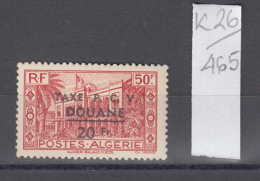 26K465 / Algérie - YV Taxe 27 N** TAXE P.C.V. Douane 20 Fr.   Algerie  Algeria Algerien - Portomarken