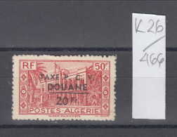 26K466 / Algérie - YV Taxe 27 N** TAXE P.C.V. Douane 20 Fr.   Algerie  Algeria Algerien - Postage Due