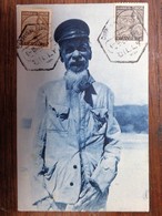 C.P.A. TIMOR : Timor Português : Um Macàir Lulic ( Sacerdote Gentilico), 2 Selos - Osttimor