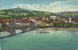 005057  Linz-Urfahr - Ansicht Mit Donaubrücke  1927 - Linz Urfahr