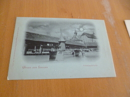 CPA Suisse Swizerland Lucerne Gruss Aus Luzern Totentanzbrücke TBE Précurseur Avant 1906 - Lucerne